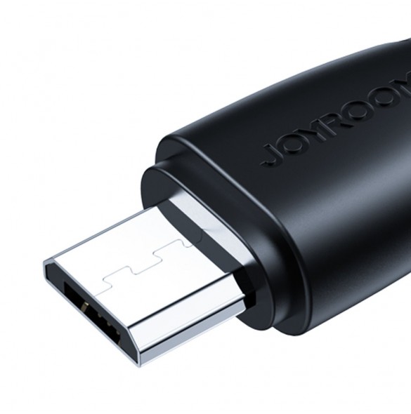 Joyroom USB-kabel - micro USB 2.4A Surpass-serien för snabb laddning och dataöverföring 2 m svart (S-UM018A11)