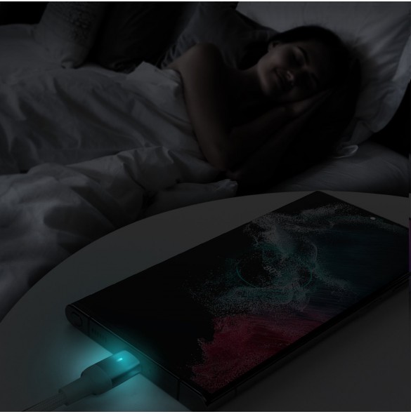 Joyroom USB-kabel - USB C 3A för snabb laddning och dataöverföring A10 Series 1,2 m vit (S-UC027A10)