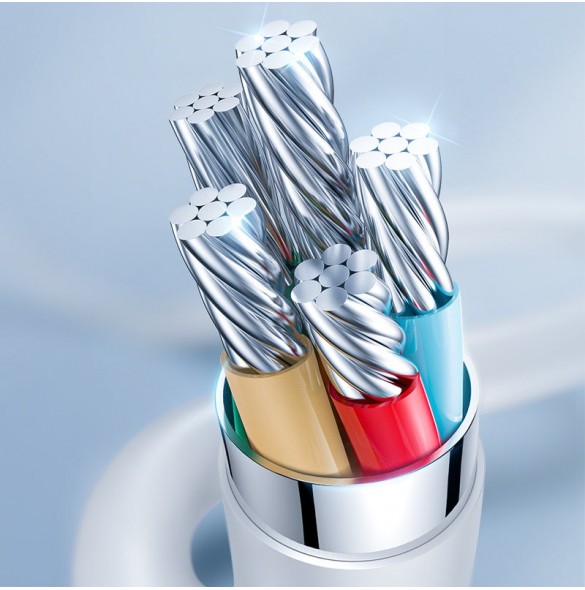Joyroom USB Typ C - Lightning-kabel Strömförsörjning 20W 2,4A 0,25m vit (S-02524M3 Vit)