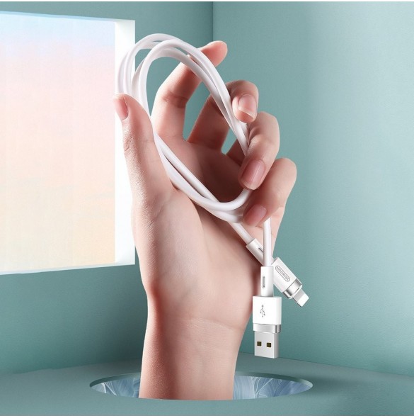 Joyroom USB - Lightning-kabel 2,4A 1,2 m (S-1224N2 Vit)