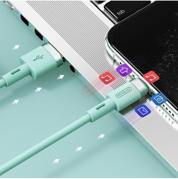 Joyroom USB - Lightning-kabel 2,4A 1,2 m (S-1224N2 Vit)