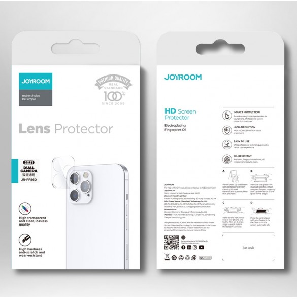 Joyroom Mirror Lens Protector kamera härdat glas för iPhone 13 / iPhone 13 mini (JR-PF860)