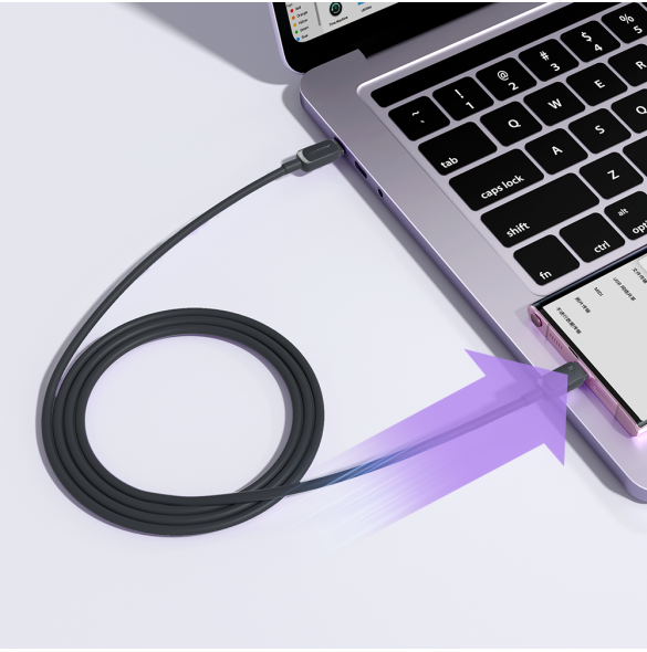 USB C - USB C-kabel 100W 1,2m Joyroom S-CC100A14 - Svart