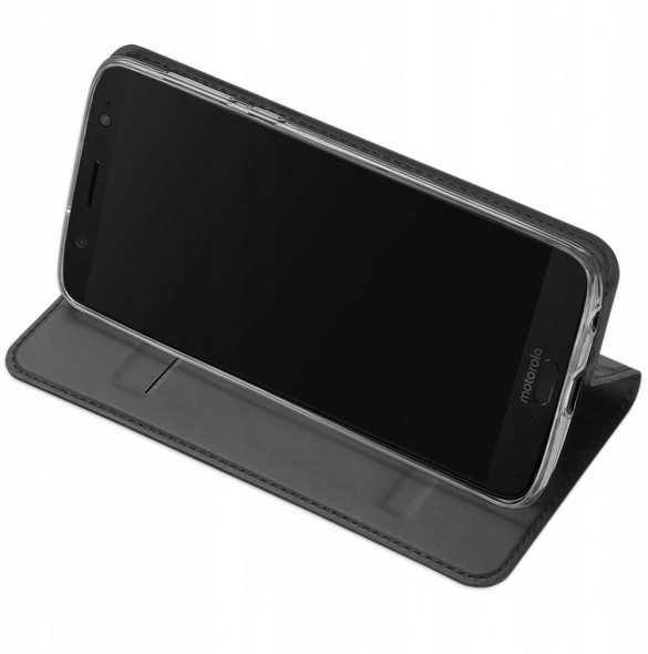 Grå och väldigt elegant cover Motorola Moto G6 Plus.