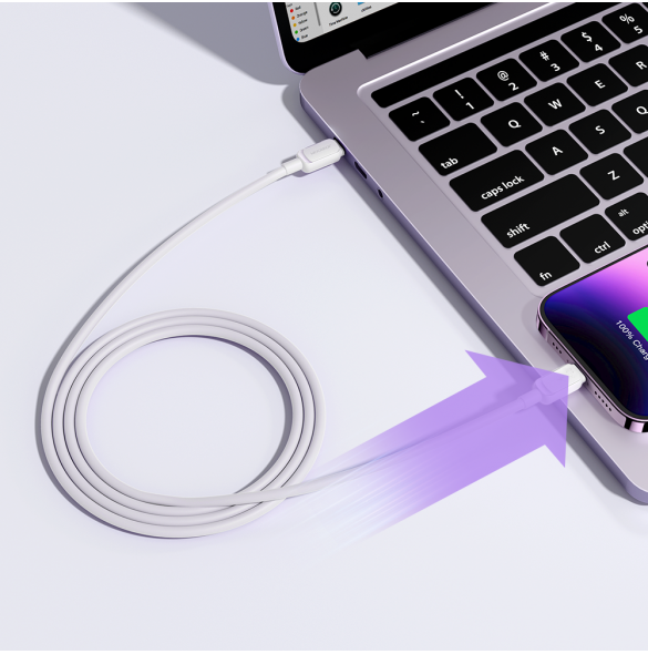 USB C - Lightning-kabel 20W 1,2m Joyroom S-CL020A14 - Vit