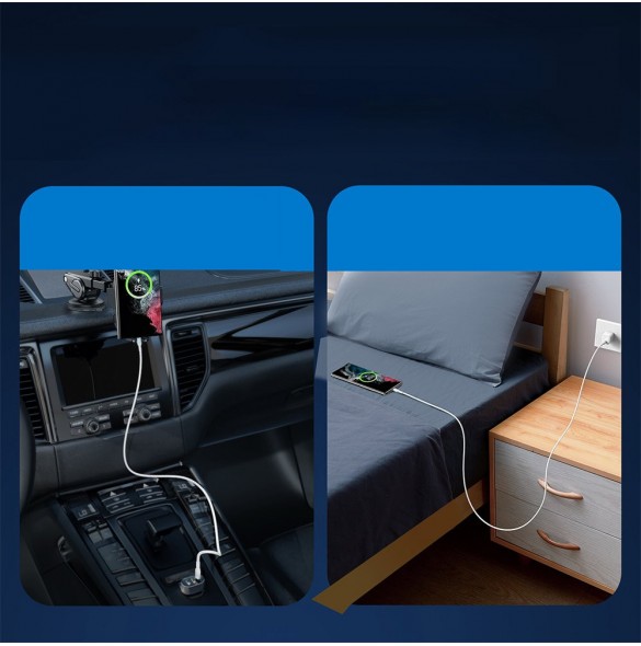 USB C - USB C-kabel 100W 1,2m Joyroom S-CC100A13 - vit