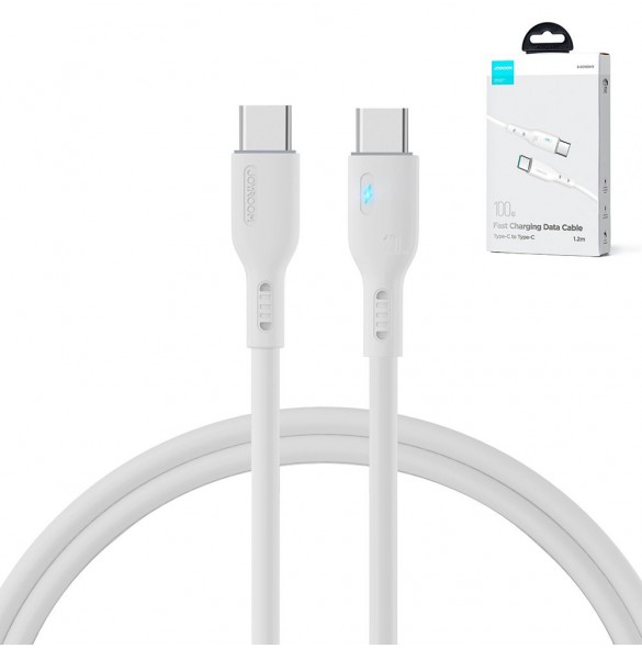 USB C - USB C-kabel 100W 1,2m Joyroom S-CC100A13 - vit