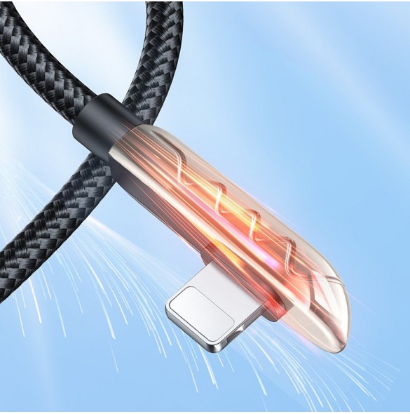 Joyroom USB-kabel - Lightning Laddning / Dataöverföring 2,4A 1,2m Silver (S-1230K3)