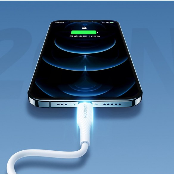 Joyroom snabbladdningskabel USB C - Lightning Power Delivery 2,4 A 20 W 1,2 m svart (S-1224M3)