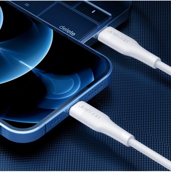 Joyroom snabbladdningskabel USB C - Lightning Power Delivery 2,4 A 20 W 1,2 m svart (S-1224M3)
