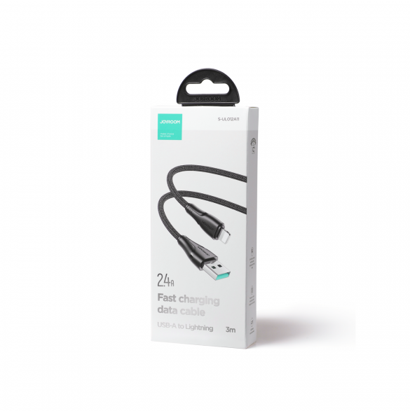 Joyroom kabel USB - Lightning 2.4A Surpass Series 3 m svart (S-UL012A11)