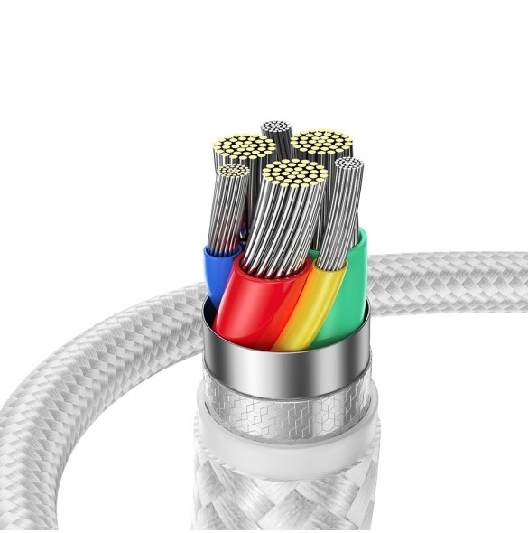 Joyroom-kabel USB - Lightning 2.4A Surpass Series 3 m vit (S-UL012A11)