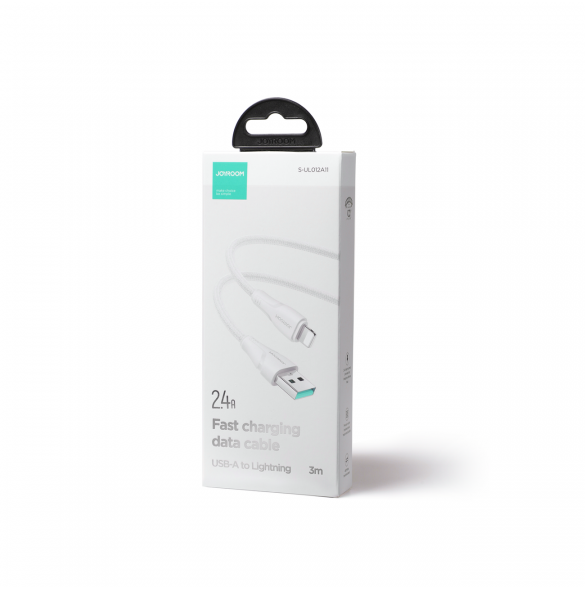 Joyroom-kabel USB - Lightning 2.4A Surpass Series 3 m vit (S-UL012A11)
