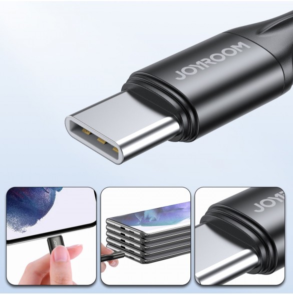 Joyroom snabbladdnings-/datakabel USB Typ C - USB Typ C PD 60W 2m svart (S-2030N1-60)