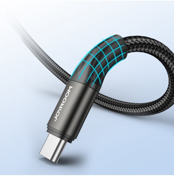 Joyroom snabbladdnings-/datakabel USB Typ C - USB Typ C PD 60W 2m svart (S-2030N1-60)