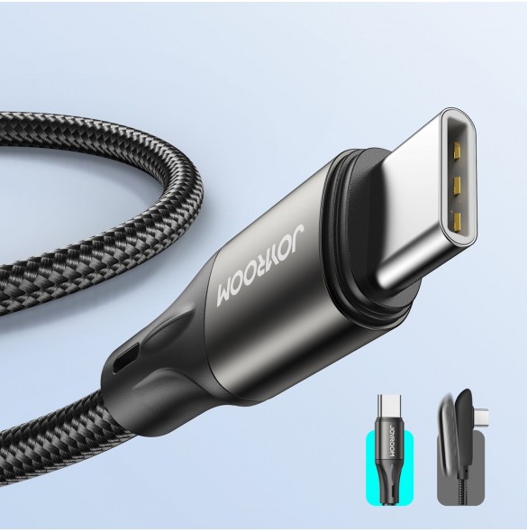 Joyroom snabbladdnings-/datakabel USB Typ C - USB Typ C PD 60W 2m svart (S-2030N1-60)