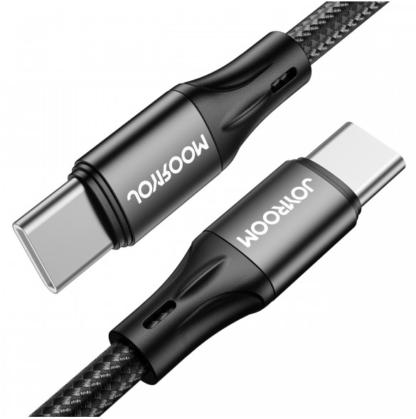 Joyroom snabbladdnings-/datakabel USB Typ C - USB Typ C PD 60W 2m svart (S-2030N1-60)