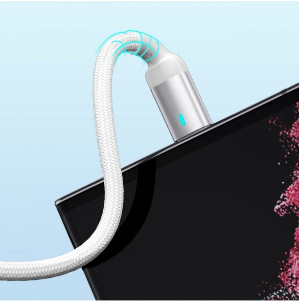 Joyroom USB-kabel - USB C 3A för snabb laddning och dataöverföring A10 Series 3 m vit (S-UC027A10)