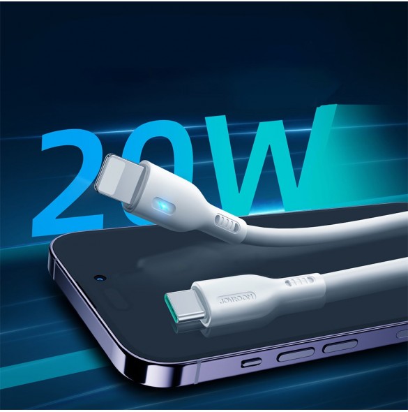 USB C - Lightning 20W 2m kabel Joyroom S-CL020A13 - vit