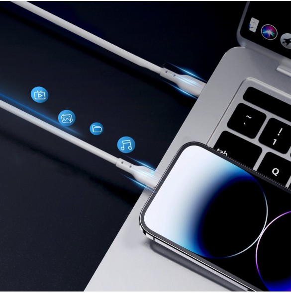 USB C - Lightning 20W 2m kabel Joyroom S-CL020A13 - vit