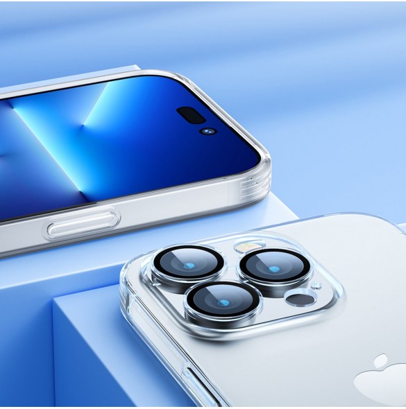 Joyroom 14Q Fodral iPhone 14 Plus Fodral Fodral med kamerafodral Transparent (JR-14Q3 transparent)