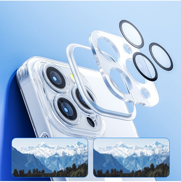 Joyroom 14Q Fodral iPhone 14 Plus Fodral Fodral med kamerafodral Transparent (JR-14Q3 transparent)