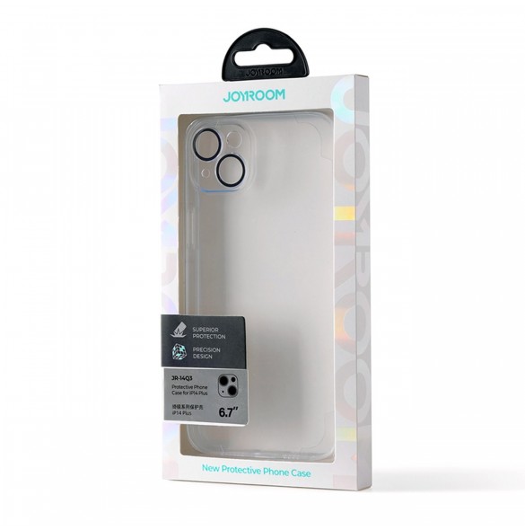 Joyroom 14Q Fodral iPhone 14 Plus Fodral Fodral med kamerafodral Transparent (JR-14Q3 transparent)