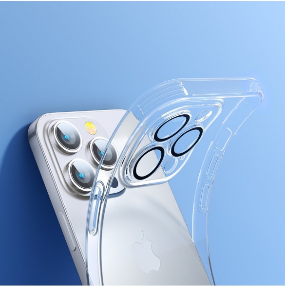 Joyroom 14Q Fodral iPhone 14 Plus Fodral Fodral med kamerafodral Transparent (JR-14Q3 transparent)