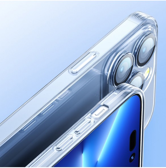 Joyroom 14Q Fodral iPhone 14 Plus Fodral Fodral med kamerafodral Transparent (JR-14Q3 transparent)