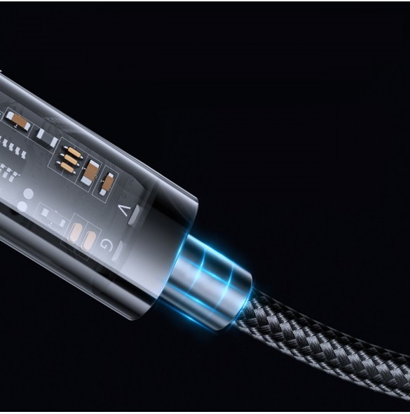 Joyroom USB-kabel - USB Typ C för laddning/dataöverföring 3A 1,2m blå (S-UC027A12)