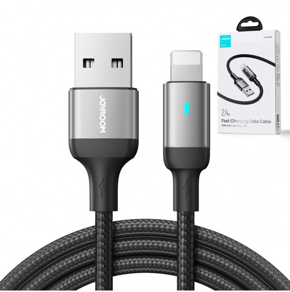 Joyroom USB - Lightning 2.4A A10 Series-kabel 3 m svart (S-UL012A10)