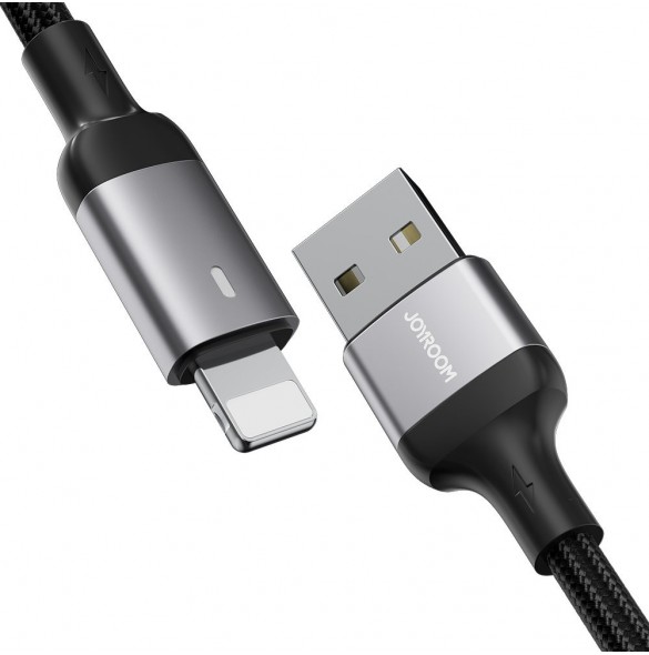 Joyroom USB - Lightning 2.4A A10 Series-kabel 3 m svart (S-UL012A10)