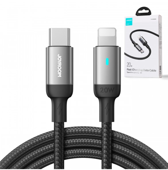 Joyroom-kabel USB C - Lightning 20W A10-serien 2 m svart (S-CL020A10)