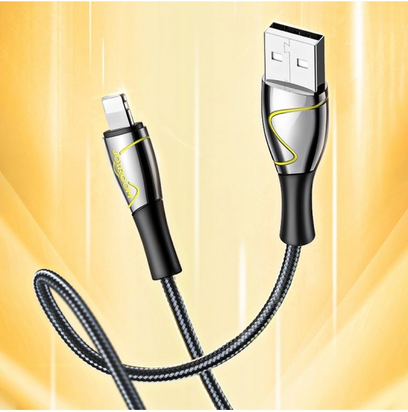Joyroom Mermaid series USB - Lightning-kabel 2,4A 1,2m svart (S-1230K6)