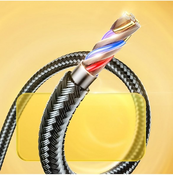 Joyroom Mermaid series USB - Lightning-kabel 2,4A 1,2m svart (S-1230K6)