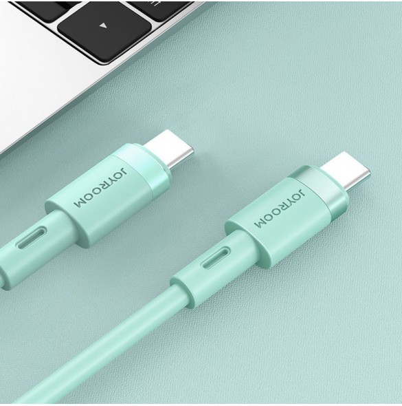 Joyroom slitstark USB Type C-kabel - USB Type C 3A 1,8 m grön (S-1830N9)