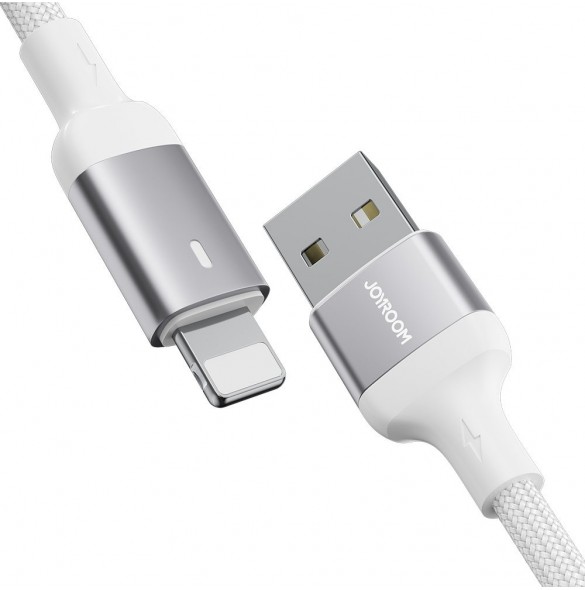 Joyroom USB - Lightning 2.4A A10 Series-kabel 3 m vit (S-UL012A10)