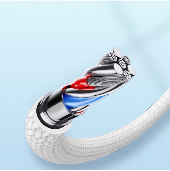 Joyroom USB - Lightning 2.4A A10 Series-kabel 3 m vit (S-UL012A10)