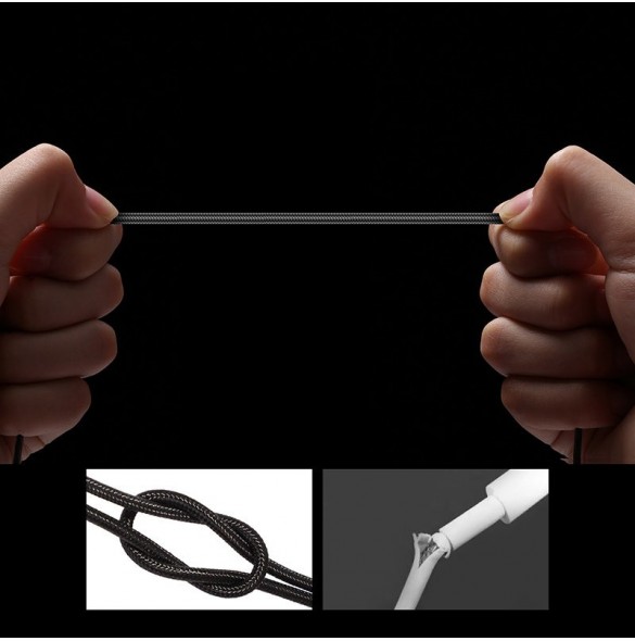 Joyroom 3in1 magnetisk kabel USB - Lightning / USB Typ C / micro USB laddningskabel 2,4A 1,2m svart (S-1224X2 LCM svart)