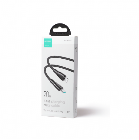 Joyroom USB C - Lightning 20W Surpass Series-kabel för snabb laddning och dataöverföring 3 m svart (S-CL020A11)