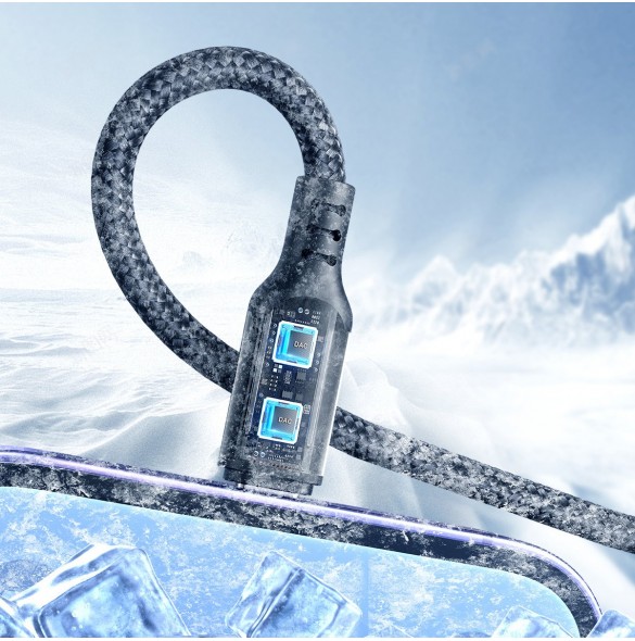 USB-kabel 4in1 USB-A - 2 x USB-C / Lightning / Micro för laddning och dataöverföring 1,2m Joyroom S-1T4018A18 - svart
