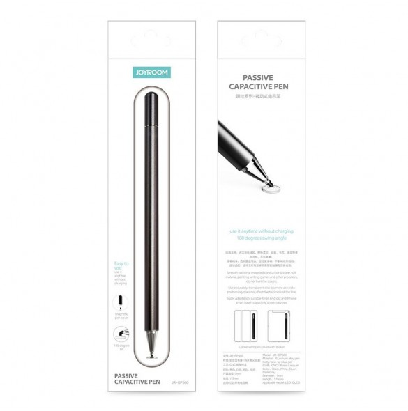 Joyroom Excellent Series Passive Capacitive Stylus Stylus Penna för smartphone/surfplatta Svart (JR-BP560S)