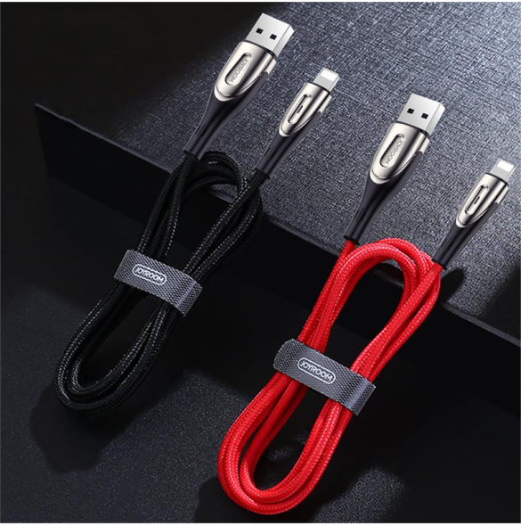 Joyroom Sharp Series Snabbladdningskabel USB-A - Lightning 3A 2m Svart (S-M411)