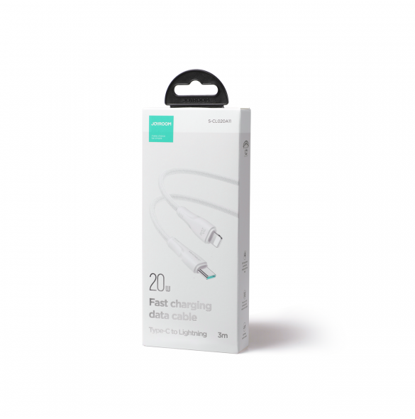 Joyroom USB C - Lightning 20W Surpass Series-kabel för snabb laddning och dataöverföring 3 m vit (S-CL020A11)