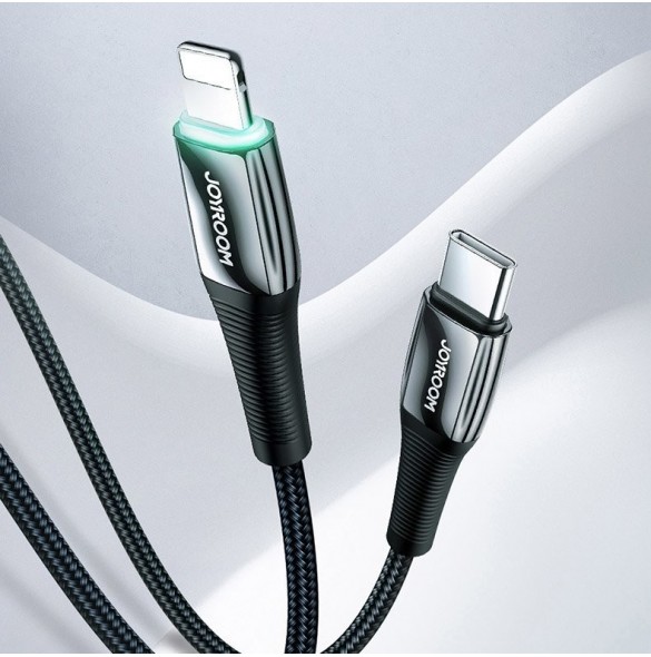 Joyroom USB Typ C - Lightning-kabel Strömförsörjning 20W 2,4A 1,2m röd (S-1224K2 Röd)
