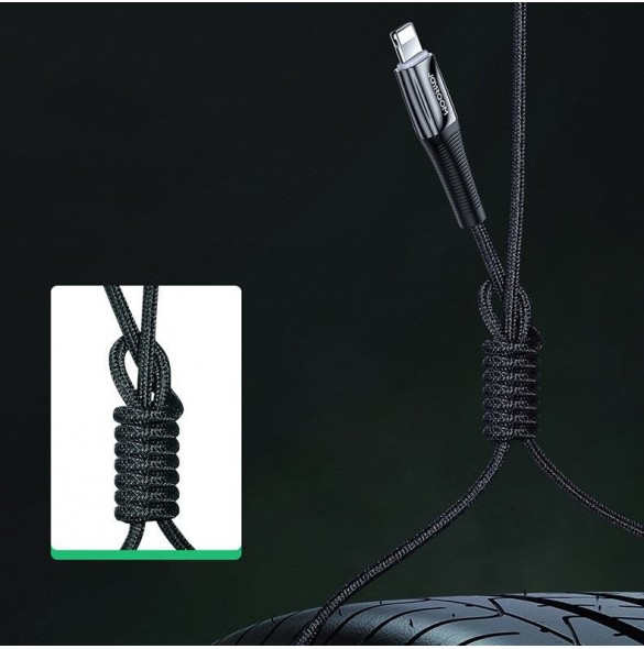 Joyroom USB Typ C - Lightning-kabel Strömförsörjning 20W 2,4A 1,2m röd (S-1224K2 Röd)