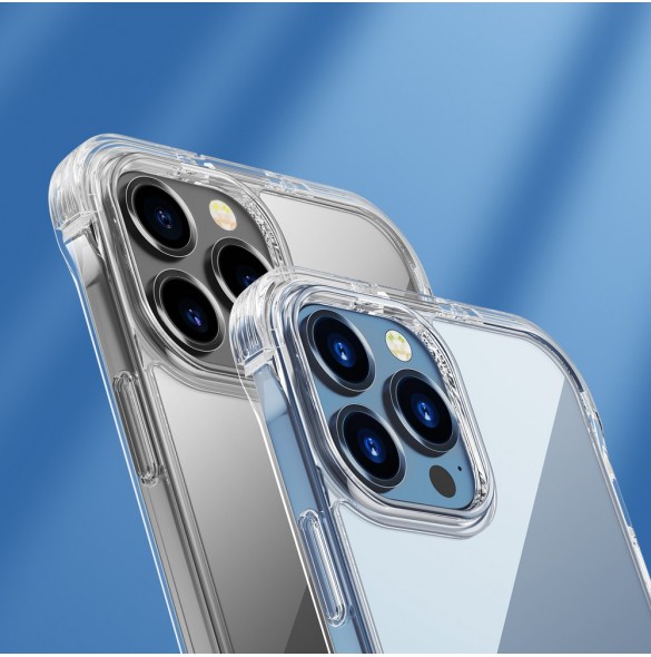 Joyroom Defender Series-fodral för iPhone 13 Pro Max robust hölje med krokar kickstand transparent (JR-BP956)