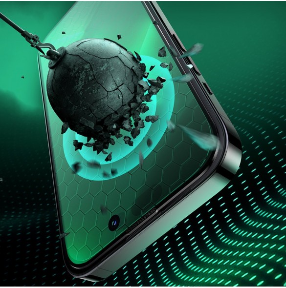 Joyroom Knight Green Glass för iPhone 14 Pro Max med helskärmsfilter mot blått ljus (JR-G04)