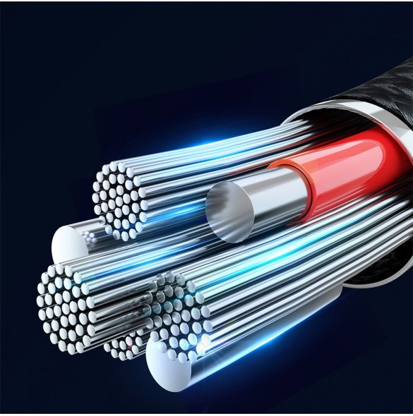 Joyroom USB-kabel - Lightning för laddning/dataöverföring 2,4A 20W 2m blå (S-UL012A20)