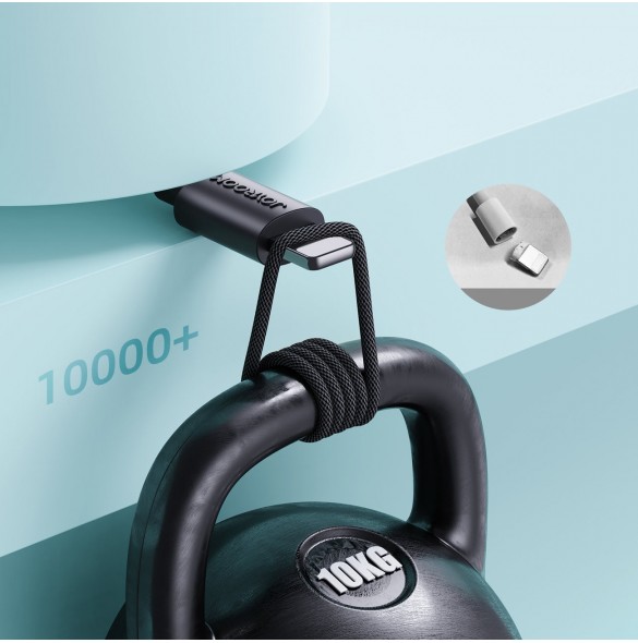 Joyroom Slitstark USB Typ C-kabel - Blixtsnabb laddning/dataöverföring 20W 2m Svart (S-2024M13)